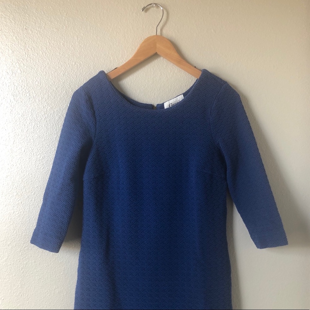 Anthropologie Ganni Blue Shift Dress - Picture 8 of 8